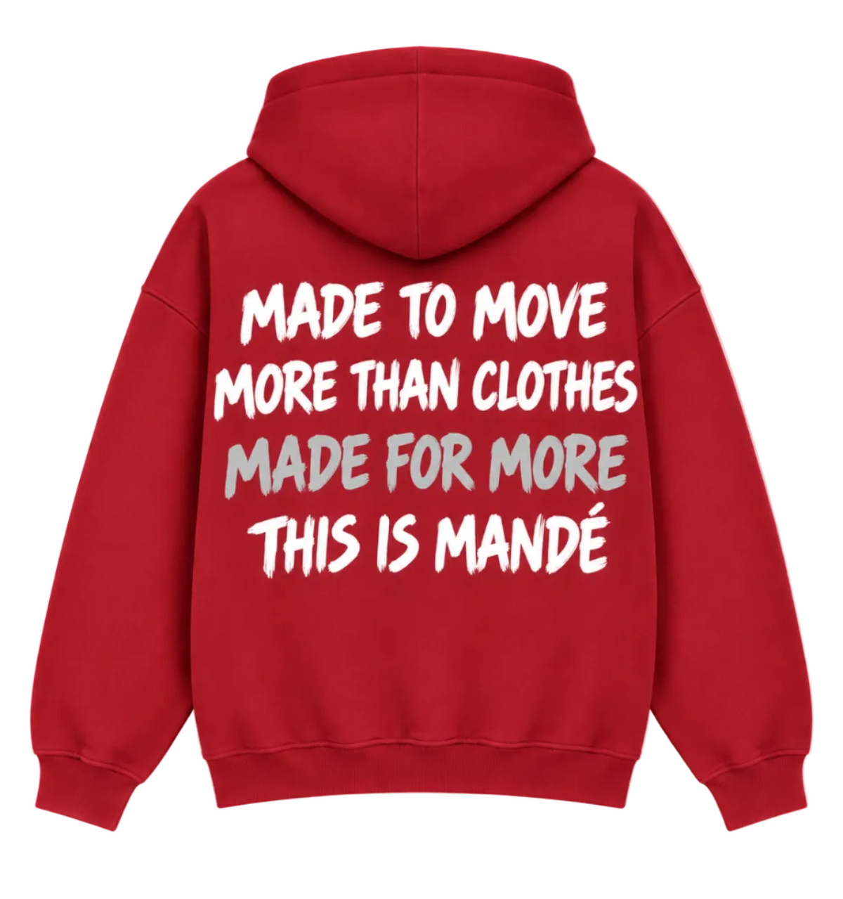 Mandé Clothing Hoodie – Burgundy Red