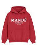 Mandé Clothing Hoodie – Burgundy Red