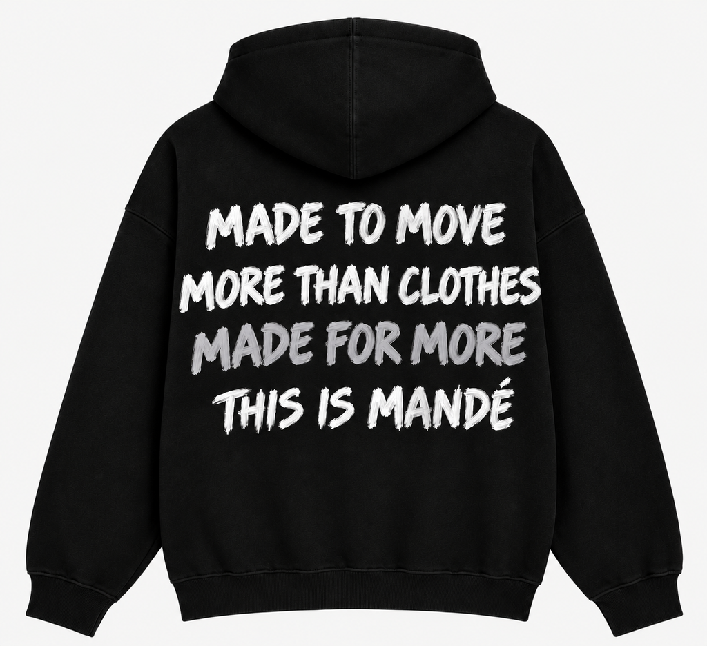 Mandé Clothing Hoodie – Black