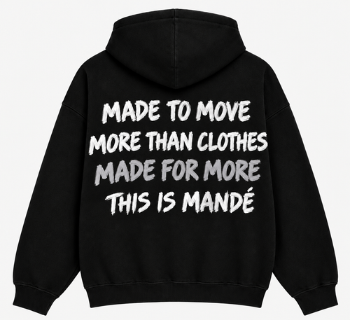 Mandé Clothing Hoodie – Black